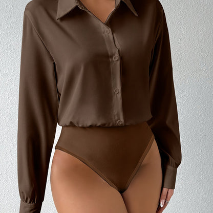 Eleganter Langarm-Shirt-Body