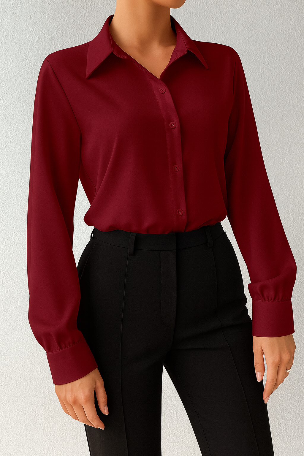 Eleganter Langarm-Shirt-Body