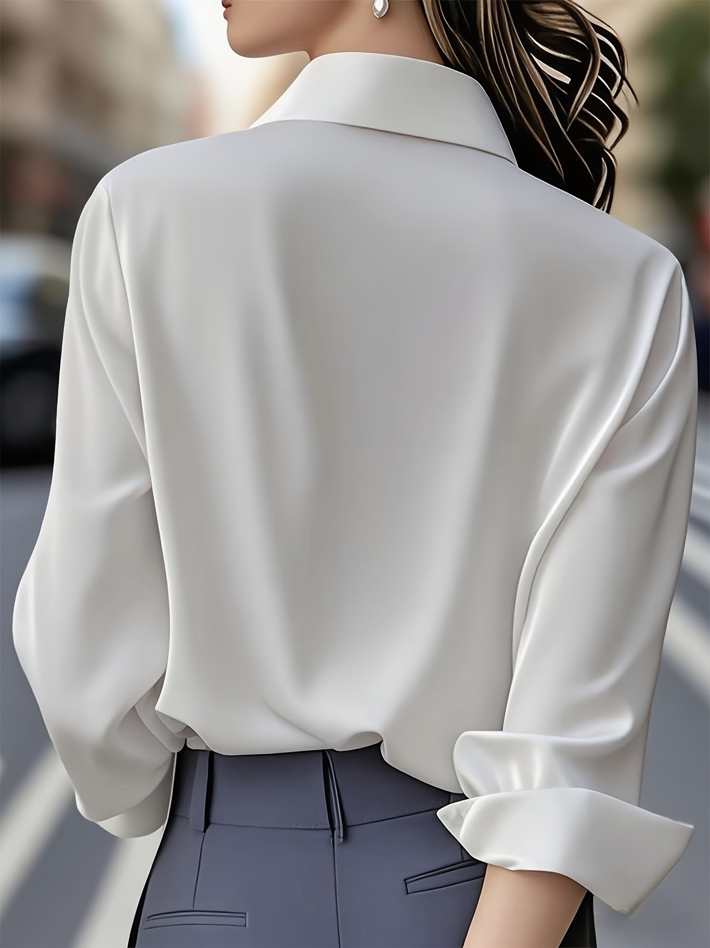 Chic French Button-Up Blouse