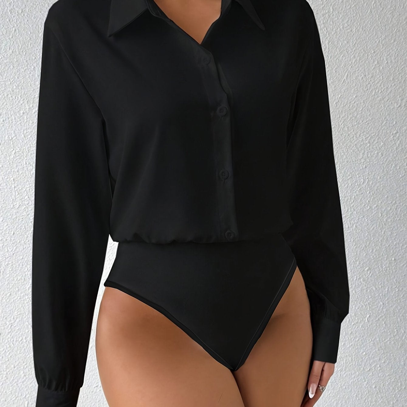 Eleganter Langarm-Shirt-Body