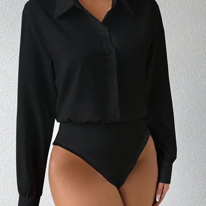 Eleganter Langarm-Shirt-Body